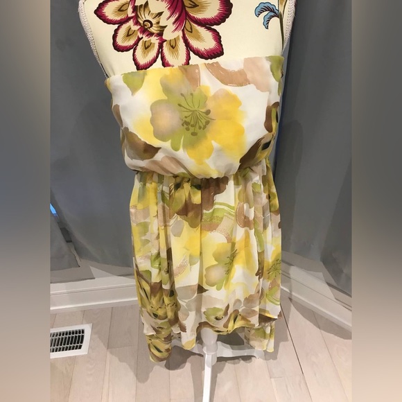 Strapless Floral Dress - Picture 2 of 9